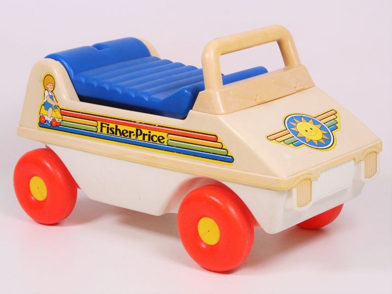 Vintage Loopauto van FisherPrice 1983 Kringwinkel